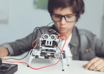 Students learn about robotics