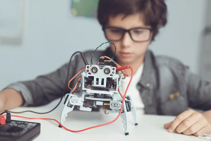 Students learn about robotics